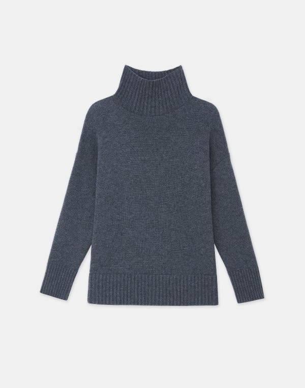 lafayette148 Cashmere Stand Collar Sweater