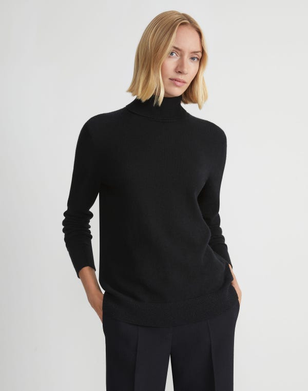 Lafayette148 Cashmere Turtleneck Sweater