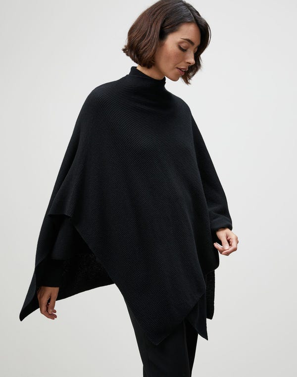 Lafayette148 Cashmere Wrap Poncho