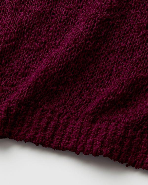 Lafayette148 Cotton-Silk Loop Open Stitch Shell