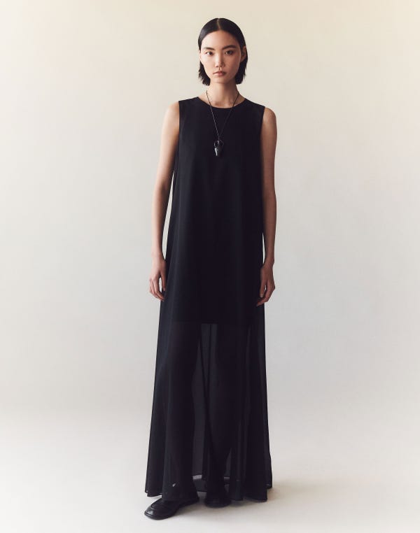 Lafayette148 Cotton Voile Sleeveless Maxi Dress