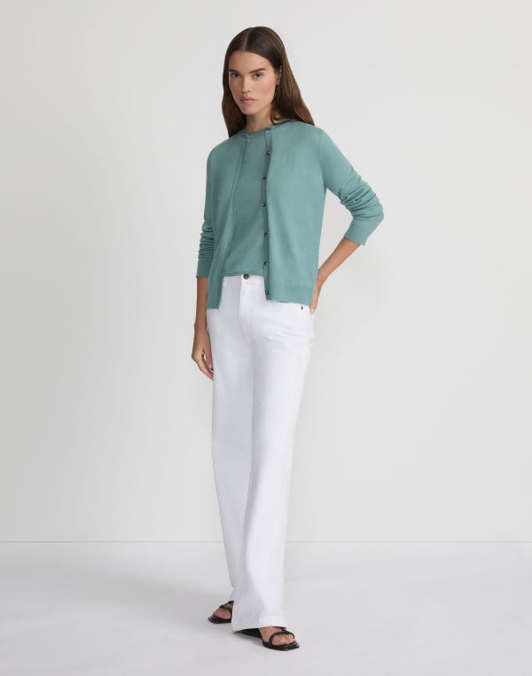Lafayette148 Fine Gauge Cashmere Cardigan