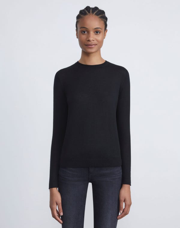 Lafayette148 Fine Gauge Cashmere Sweater