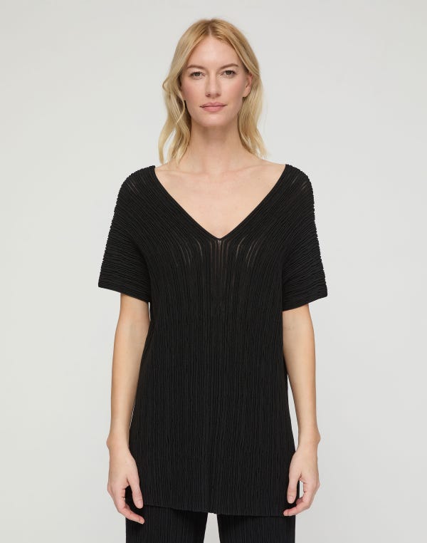 Lafayette148 Finespun Voile Ottoman Rib Tunic