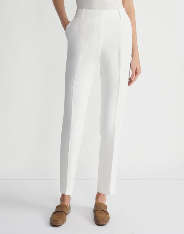 Lafayette148 Finesse Crepe Clinton Ankle Pant