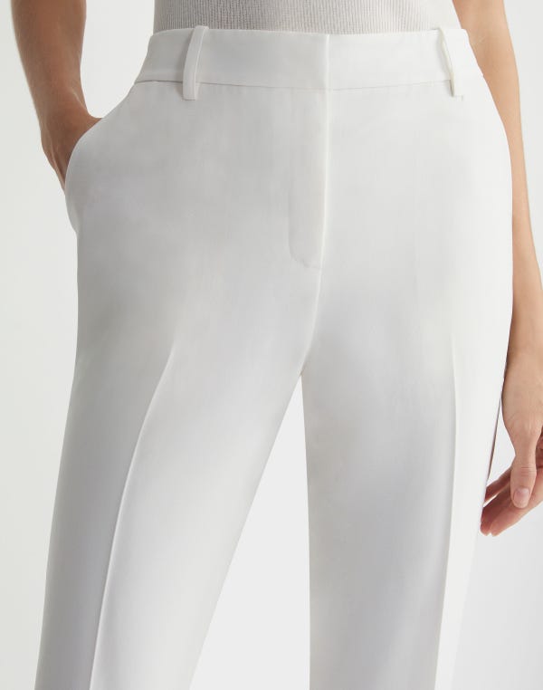 Lafayette148 Finesse Crepe Clinton Ankle Pant