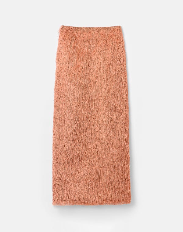 lafayette148 Fringe Jacquard Maxi Pencil Skirt