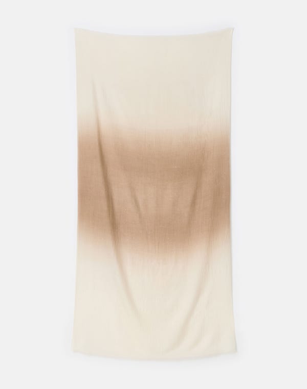 lafayette148 Hand Dip Dyed Sequin Wool Shawl