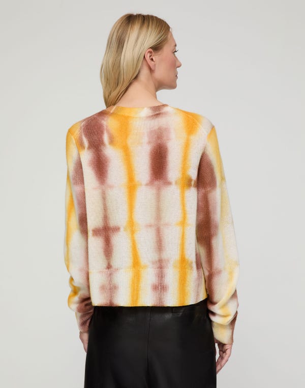 Lafayette148 Hand Dyed Cashmere Crewneck Sweater