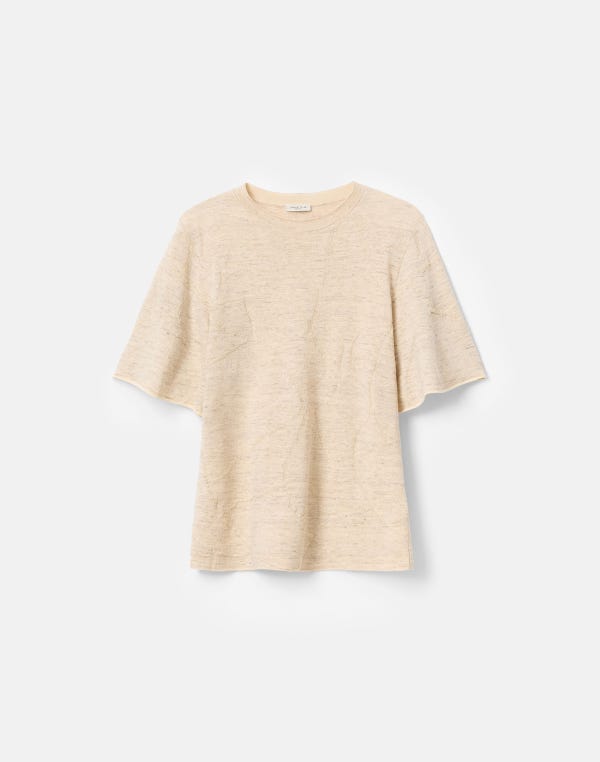 lafayette148 Jacquard Flutter Sleeve Knit Top