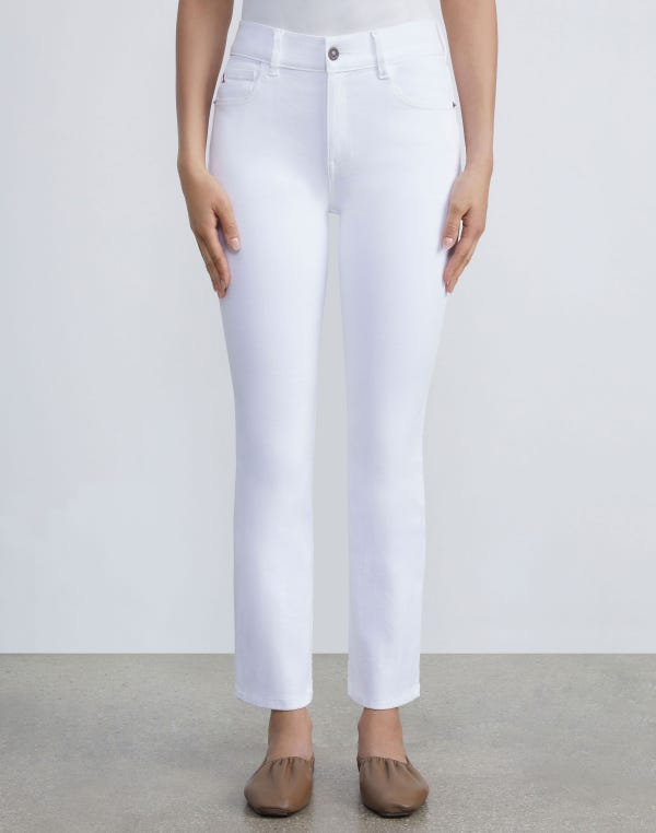 Lafayette148 L148 Denim Reeve Straight Jean