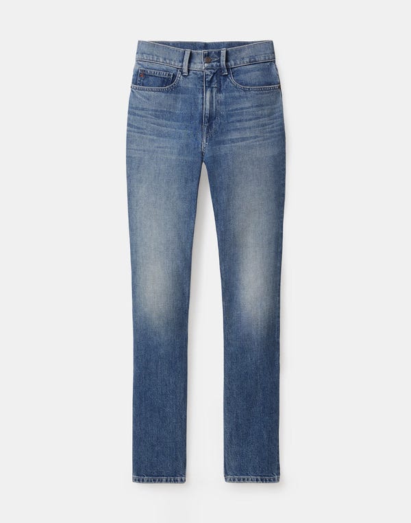 lafayette148 L148 Denim Reeve Straight Jean