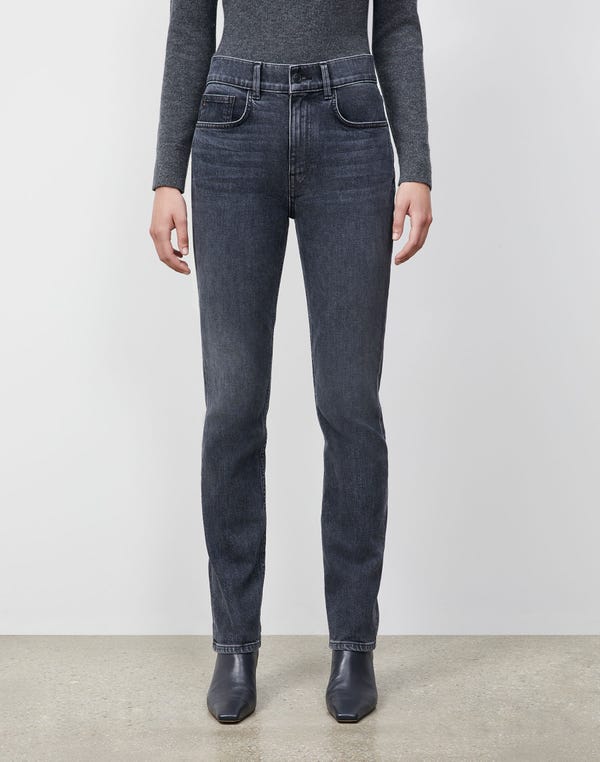 Lafayette148 L148 Denim Reeve Straight Jean
