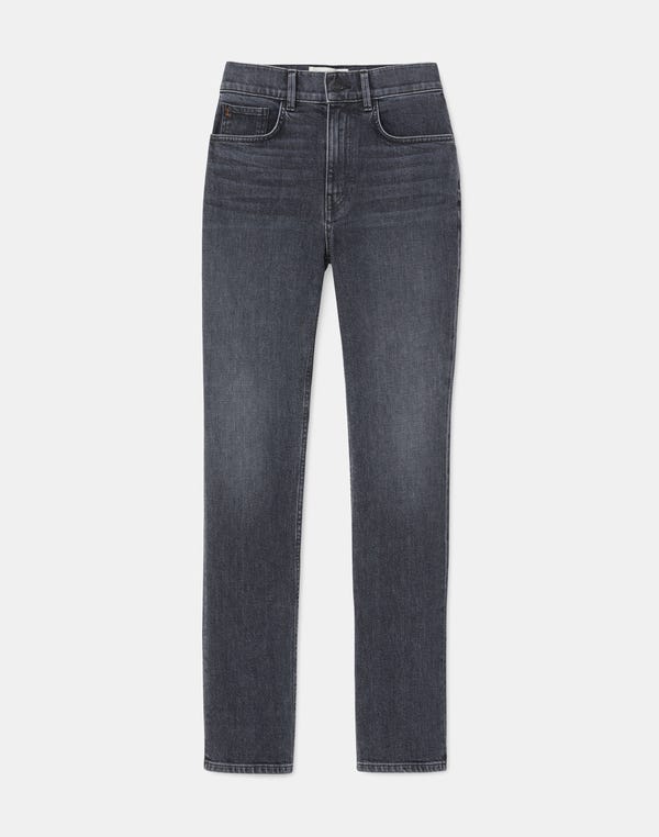 lafayette148 L148 Denim Reeve Straight Jean