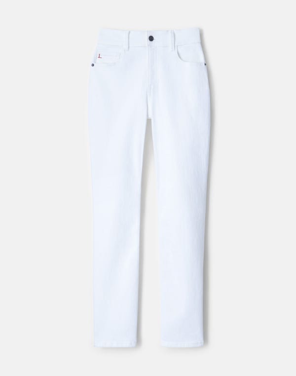 lafayette148 L148 Denim Reeve Straight Jean