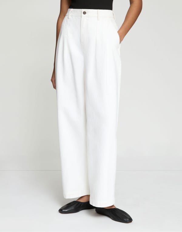 Lafayette148 L148 Denim Wyatt Barrel Leg Jean