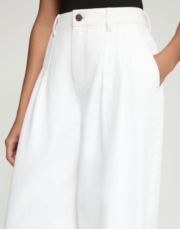 Lafayette148 L148 Denim Wyatt Barrel Leg Jean