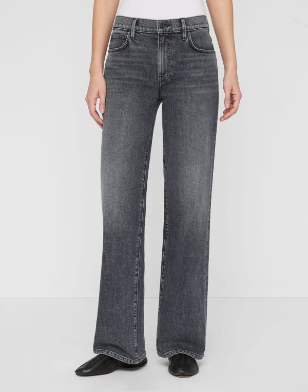 Lafayette148 L148 Denim Wyckoff Wide Leg Jean