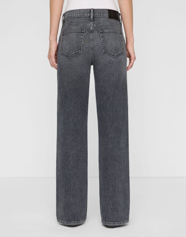 Lafayette148 L148 Denim Wyckoff Wide Leg Jean