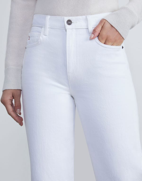 Lafayette148 L148 Denim Wyckoff Wide-leg Jean