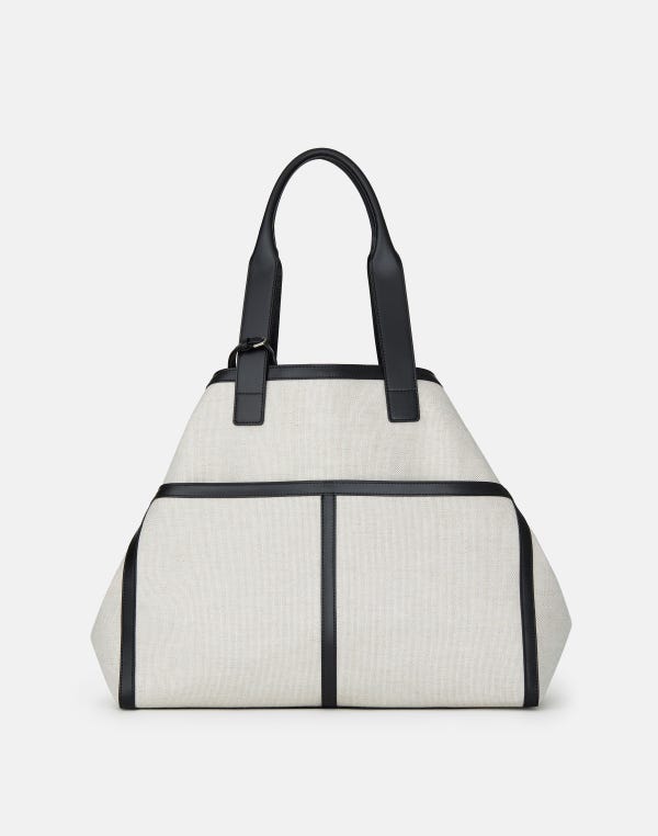 lafayette148 Linen-Hemp Garden L Tote