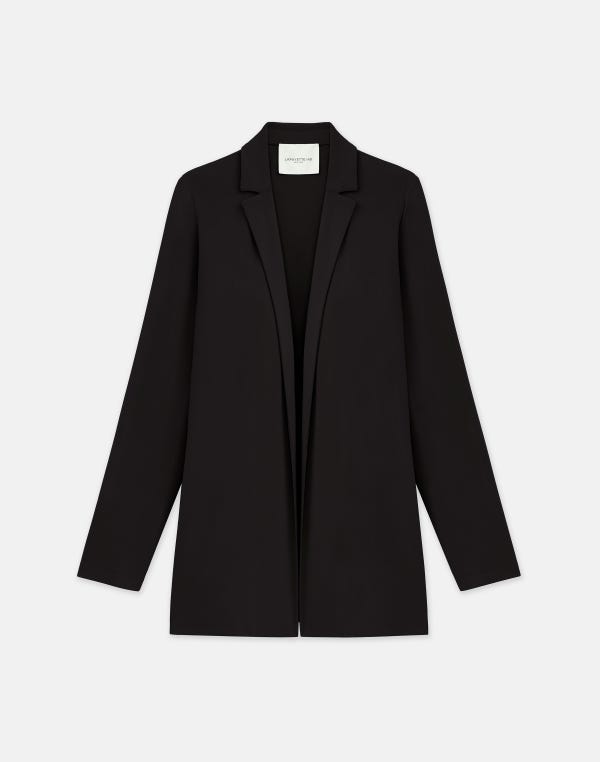 lafayette148 Matte Jersey Open Front Jacket