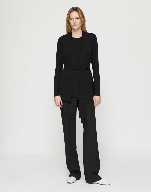 Lafayette148 Matte Jersey Side Slit Tunic