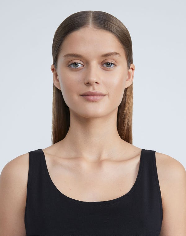 Lafayette148 Mesh Jersey Scoop Neck Tank