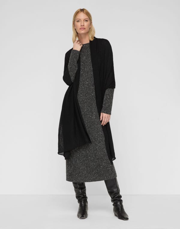 Lafayette148 Metallic Fine Gauge Cashmere Scarf