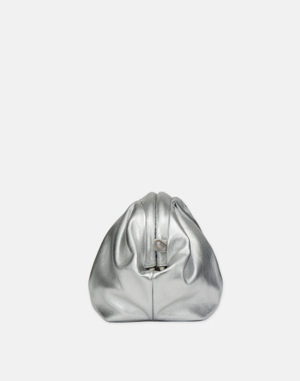 Lafayette148 Metallic Nappa Leather Pochette