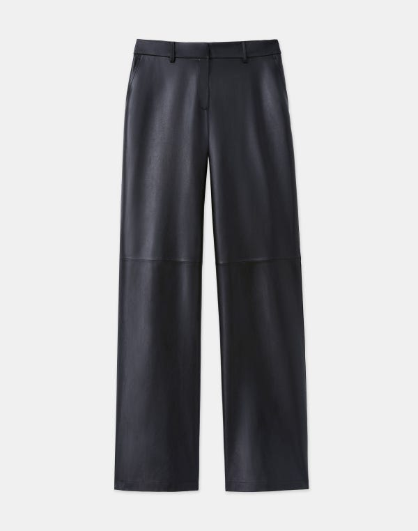 lafayette148 Nappa Lambskin Leather Sullivan Pant