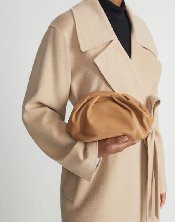 Lafayette148 Nappa Leather Pochette