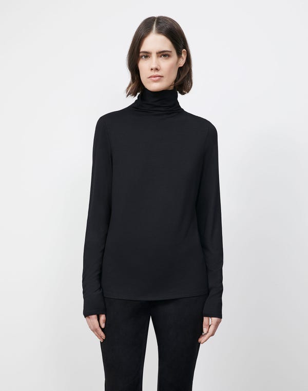 Lafayette148 Nouveau Jersey Turtleneck