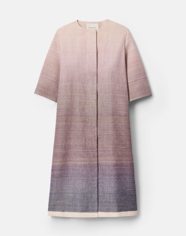 lafayette148 Ombré Elbow Sleeve Coat