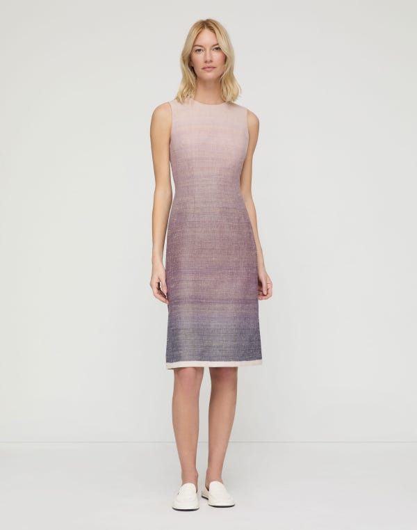 Lafayette148 Ombré Midi Sheath Dress