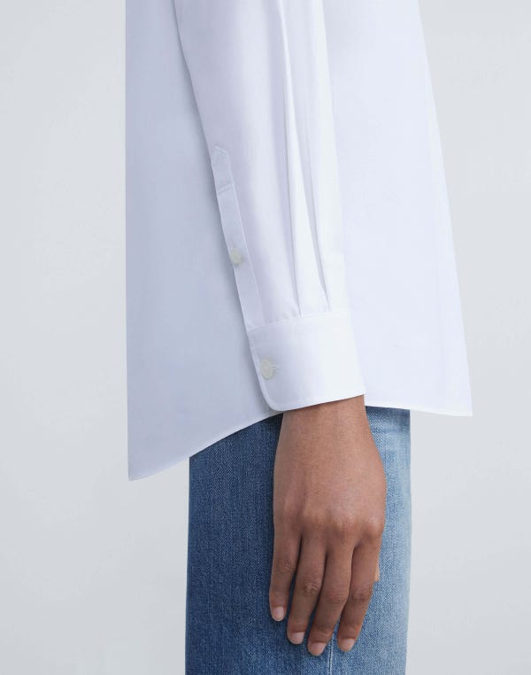Lafayette148 Organic Cotton Poplin Oversized Shirt