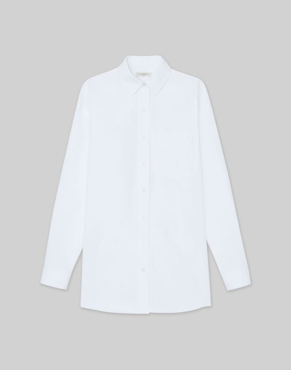 lafayette148 Organic Cotton Poplin Oversized Shirt
