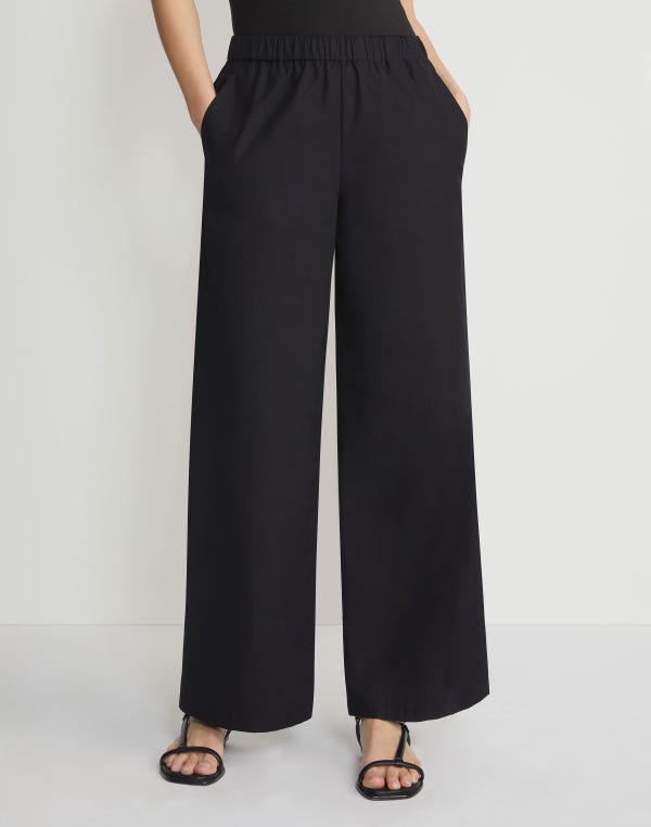 Lafayette148 Organic Cotton Poplin Riverside Pant