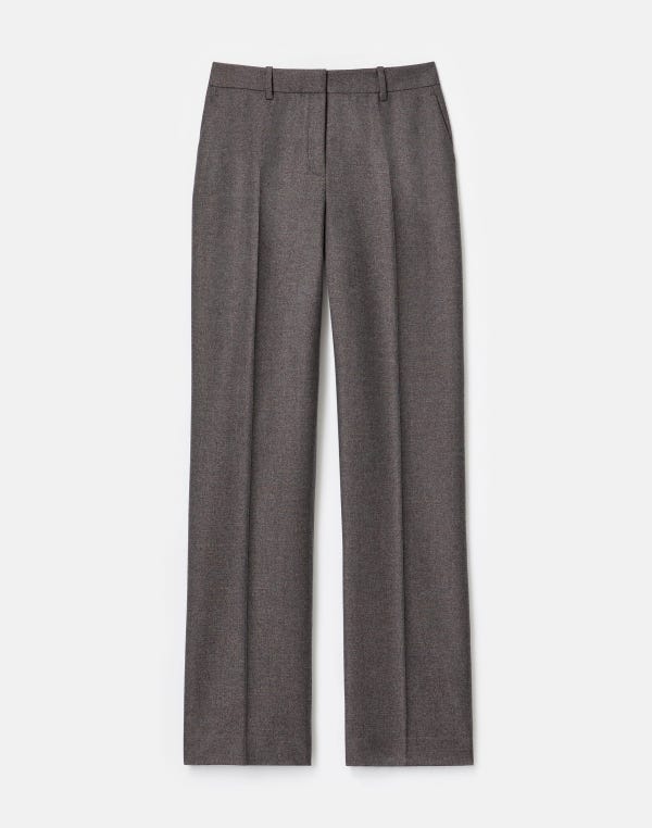 lafayette148 Pixelated Wool Twill Gates Pant