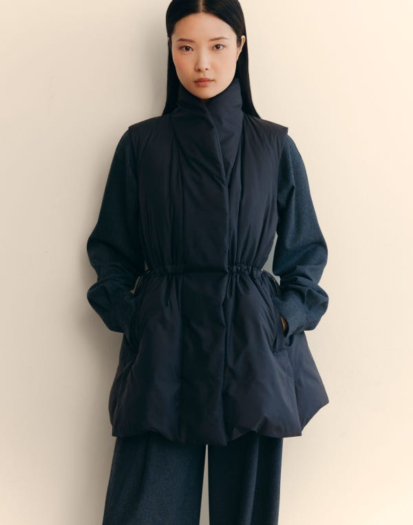 Lafayette148 Recycled Tech Down Puffer Vest