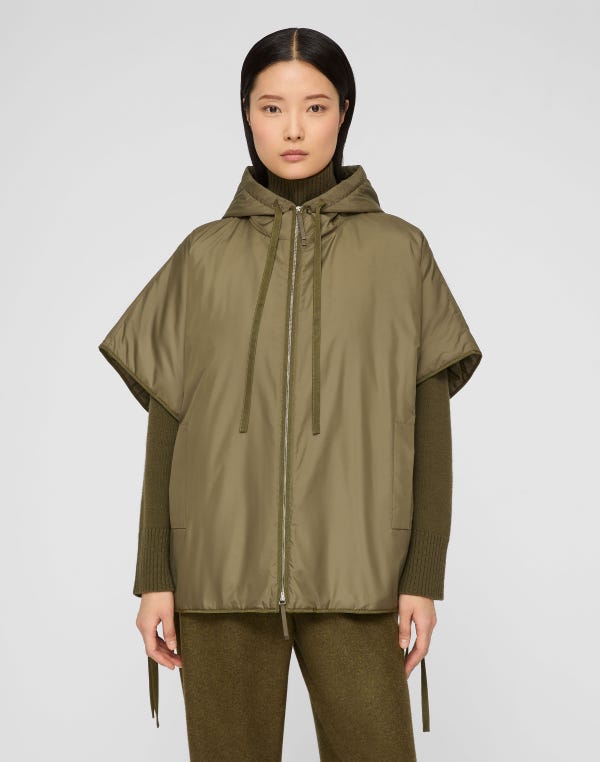 Lafayette148 Recycled Tech Hooded Cape