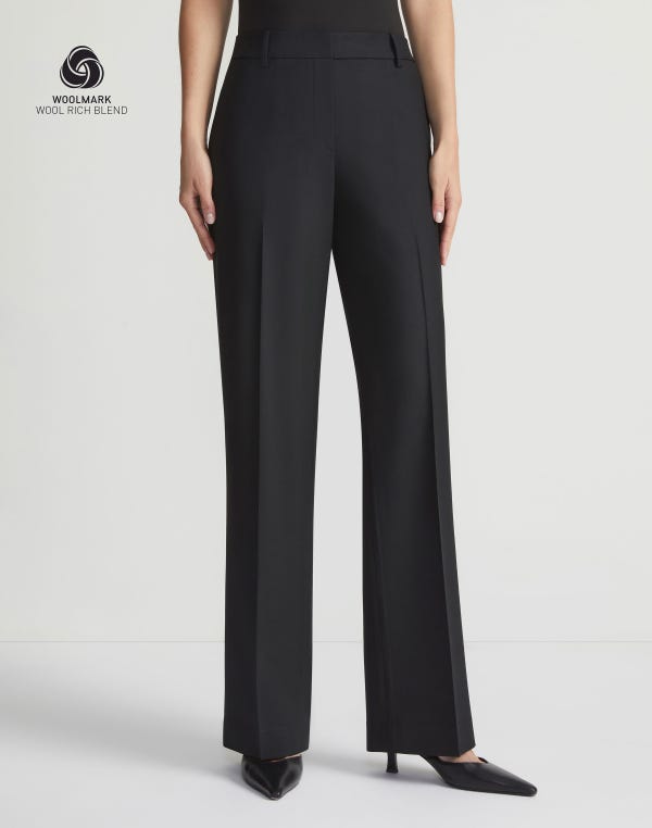 Lafayette148 Responsible Stretch Wool Gates Pant