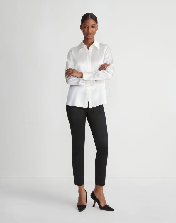 Lafayette148 Sateen Stanton Pant