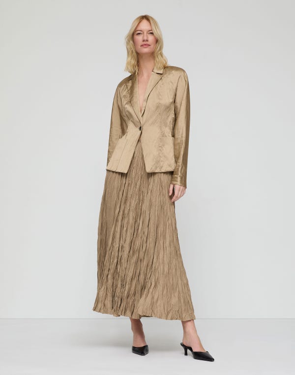 Lafayette148 Satin Pintuck Back Jacket