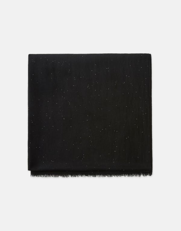 lafayette148 Sequin Wool Shawl