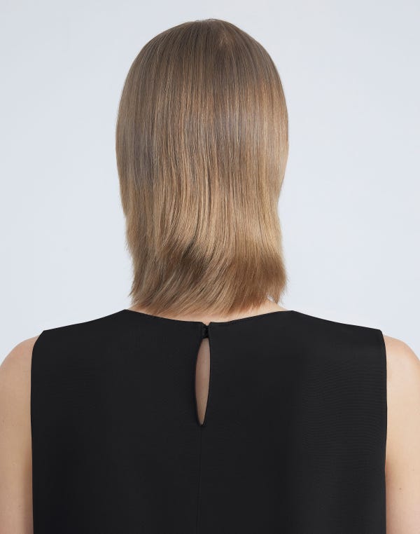 Lafayette148 Silk Crepe De Chine Sleeveless Blouse