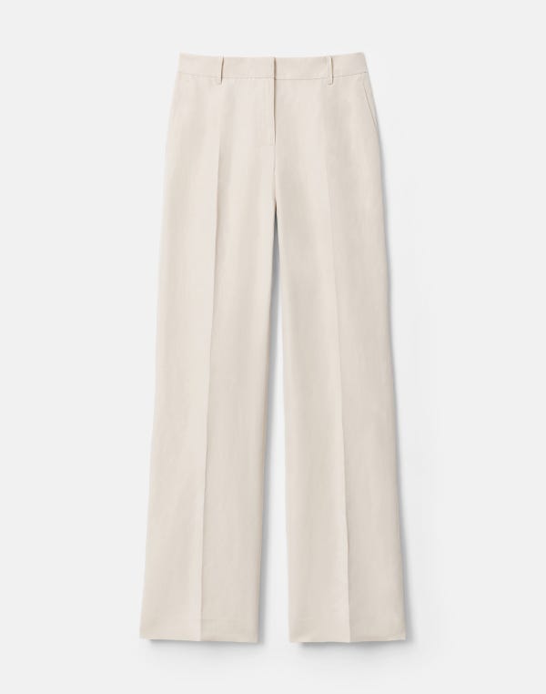 lafayette148 Silk-Linen Gates Pant