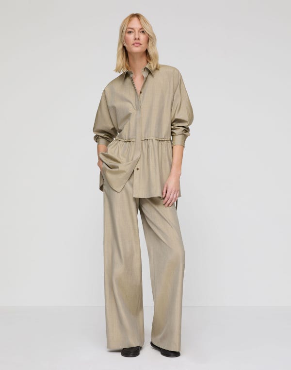 Lafayette148 Silk Riverside Pant