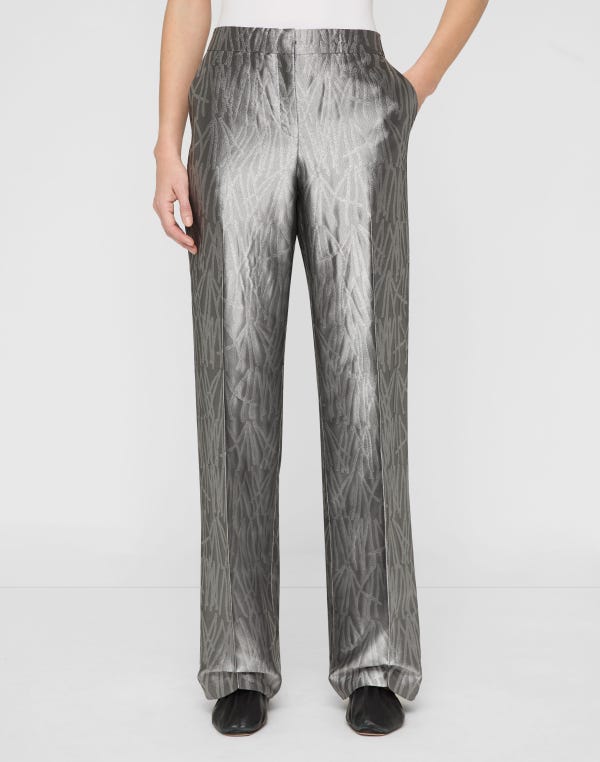Lafayette148 Tassel Jacquard Gates Pant