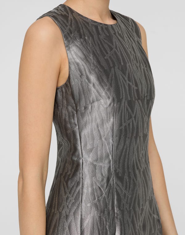 Lafayette148 Tassel Jacquard Sheath Gown